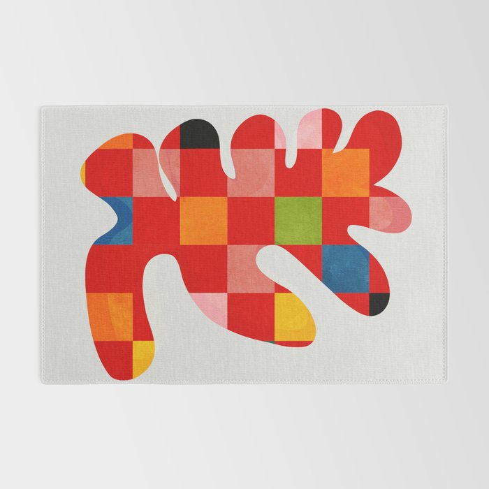 the clown - abstract minimal cut out Rug Gallery Image 2