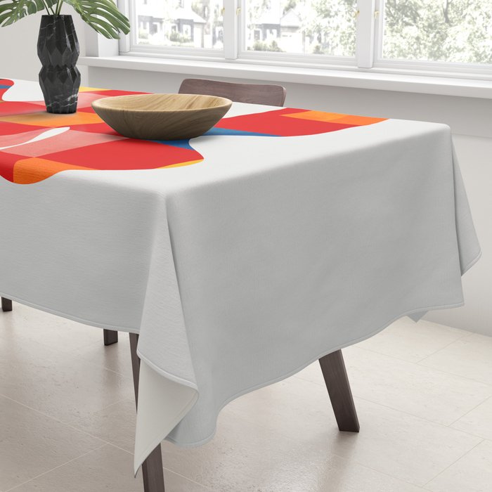 the clown - abstract minimal cut out Tablecloth Gallery Image 3