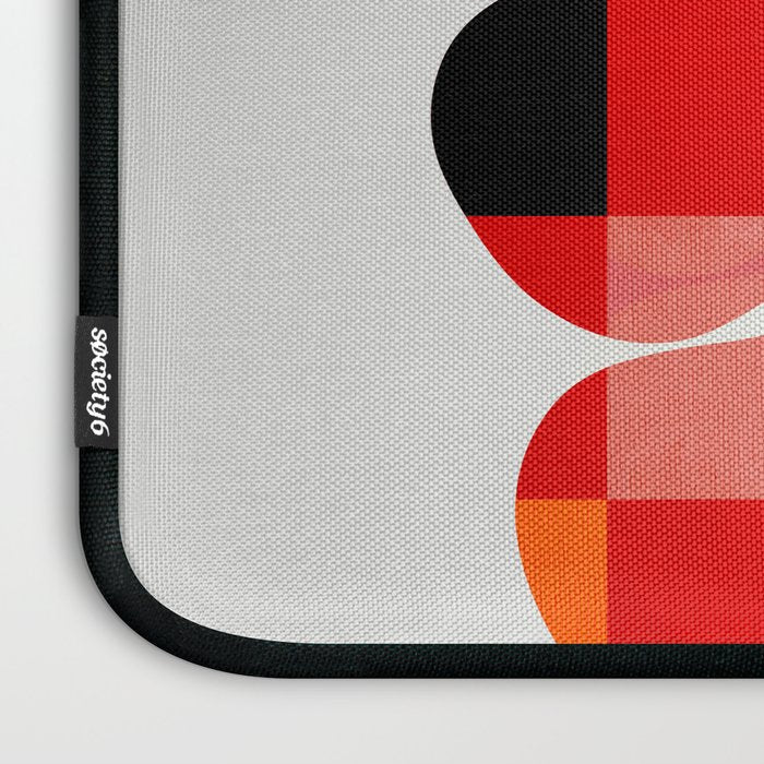 the clown - abstract minimal cut out Laptop Sleeve Gallery Image 3