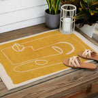 Abstract Face 33 Outdoor Rug Gallery Image 2