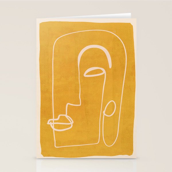 Abstract Face 33 Stationery Card Gallery Image 1