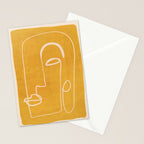 Abstract Face 33 Stationery Card Gallery Image 2