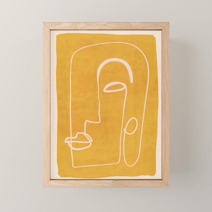 Abstract Face 33 Mini Art Print Gallery Image 1