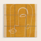 Abstract Face 33 Wood Wall Art Gallery Image 1