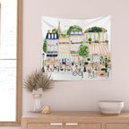 Paris Landscape Wall Tapestry Gallery Image 2