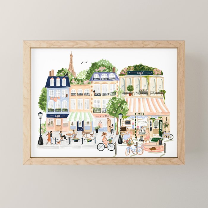 Paris Landscape Mini Art Print Gallery Image 1