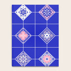 Talavera Mexican Tile - Pink & Periwinkle Palette Notebook Gallery Image 4