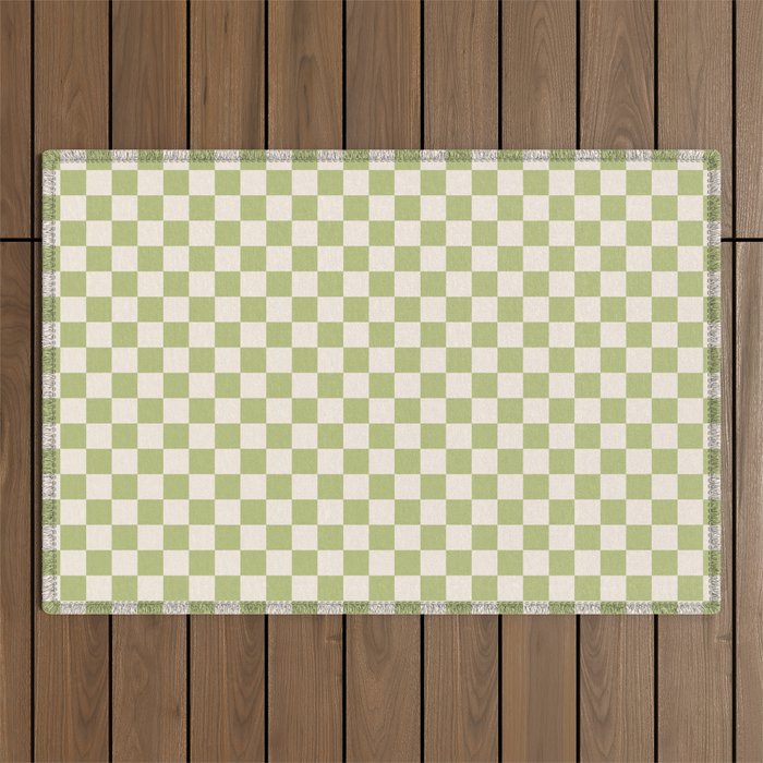 Checked - Matcha Outdoor Rug Gallery Image 1