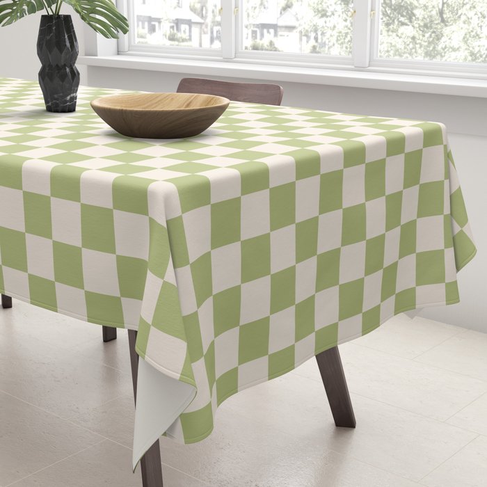 Checked - Matcha Tablecloth Gallery Image 3