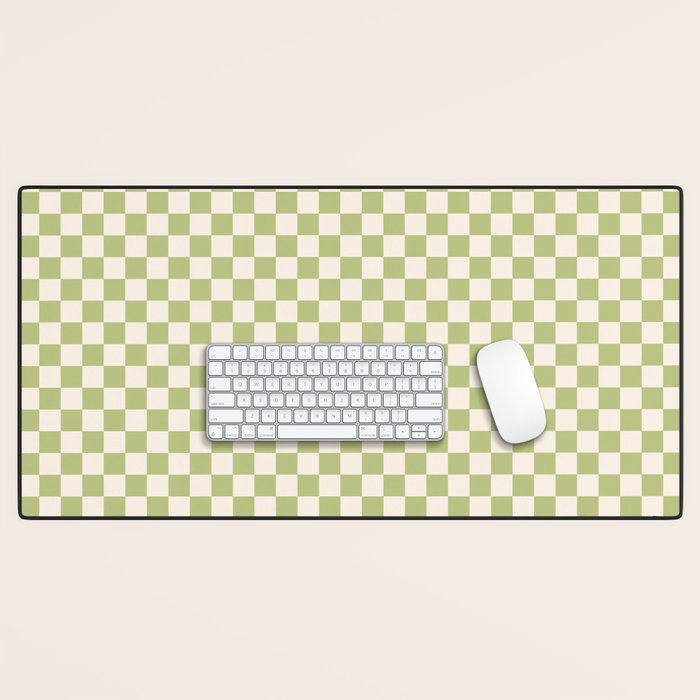Checked - Matcha Desk Mat Gallery Image 1