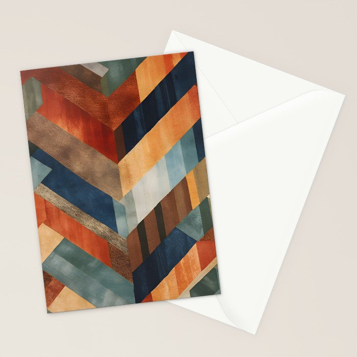Desert Herringbone Reverie Stationery Card Gallery Image 2