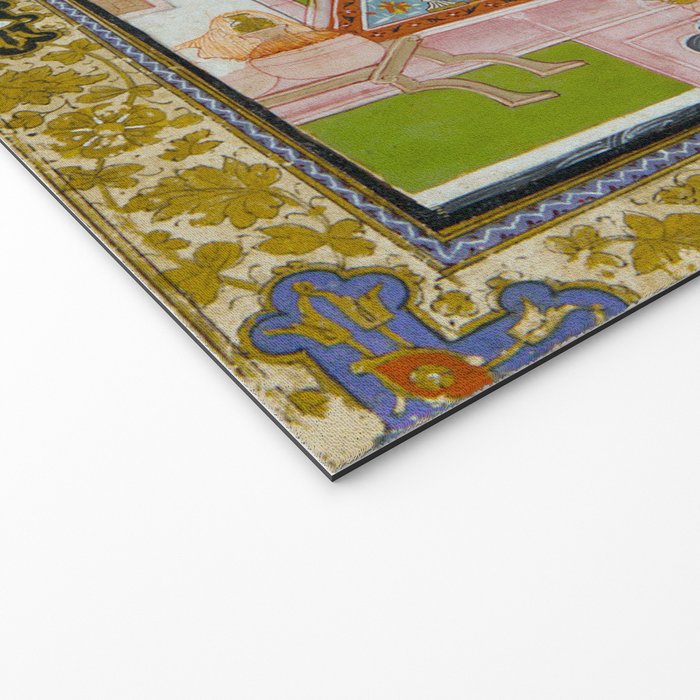 The Vilaval Ragini Antique Indian Miniature Painted Illustration Welcome Mat Gallery Image 2