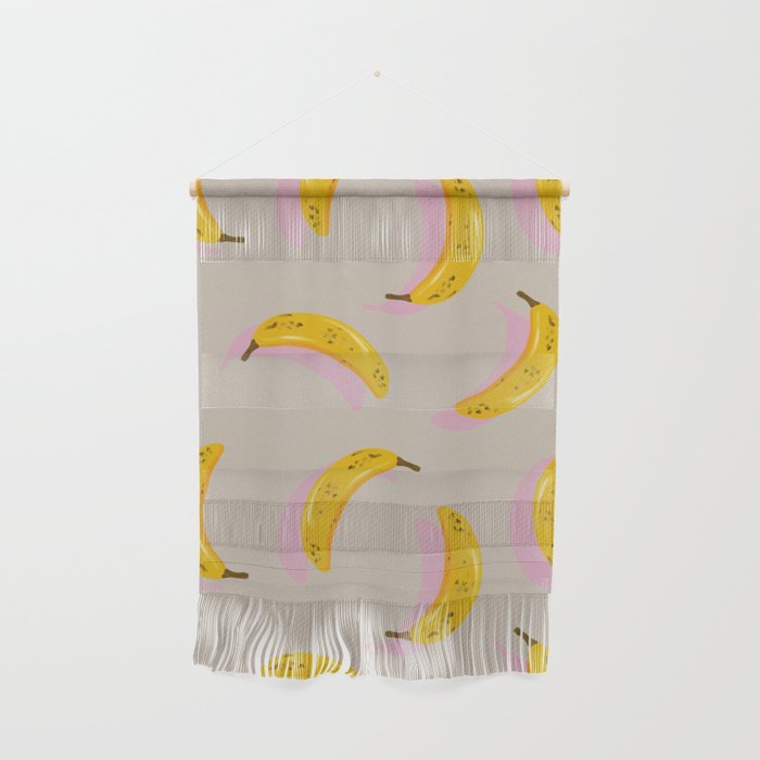 Banana Pattern - Pink Palette Wall Hanging Gallery Image 1