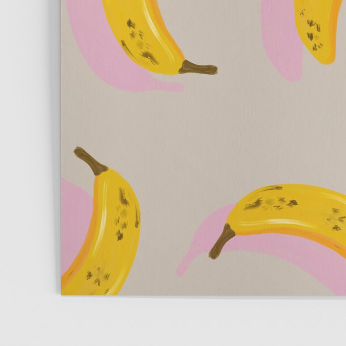 Banana Pattern - Pink Palette Poster Gallery Image 3