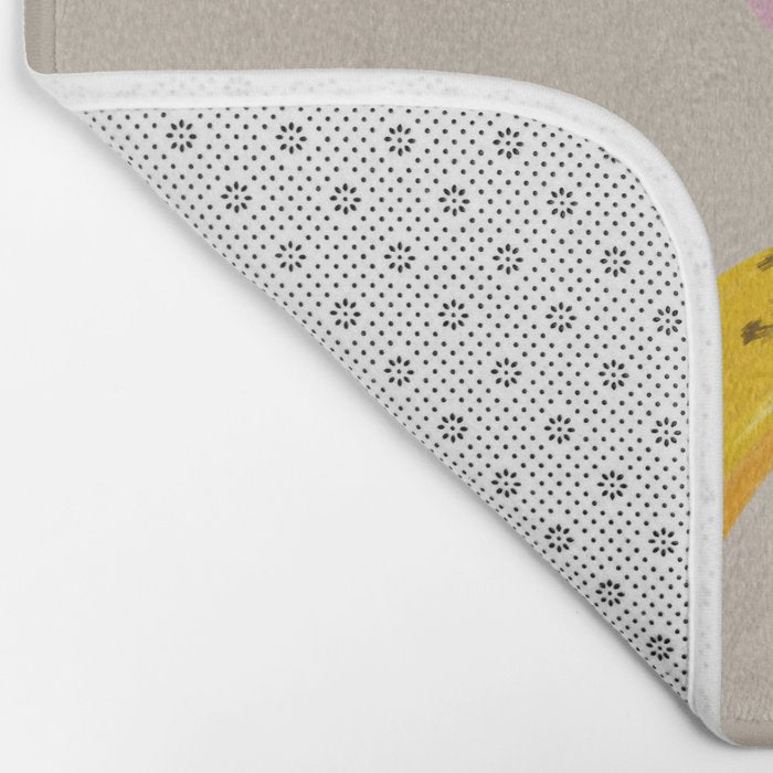 Banana Pattern - Pink Palette Bath Mat Gallery Image 2