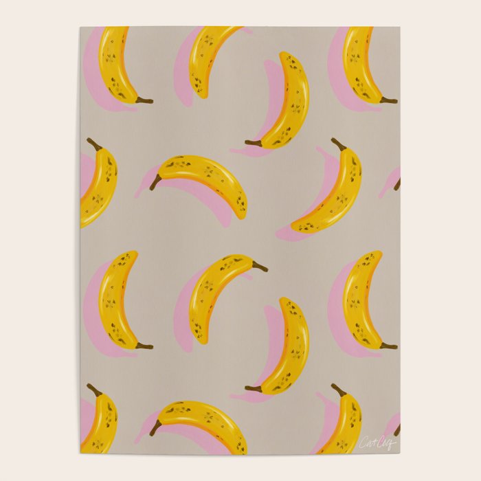 Banana Pattern - Pink Palette Poster Gallery Image 4