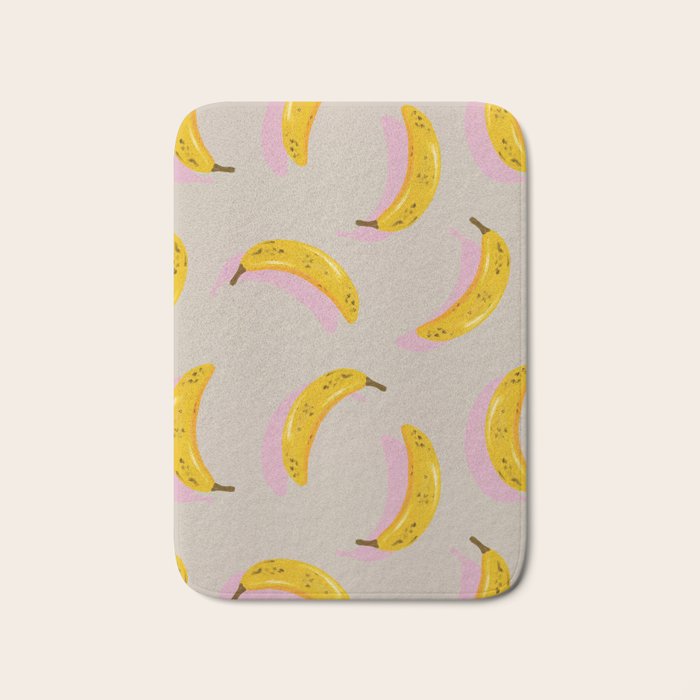 Banana Pattern - Pink Palette Bath Mat Gallery Image 1