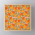 Orange Pattern on Pink Mini Art Print Gallery Image 1