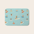 Surfing kids Bath Mat Gallery Image 1