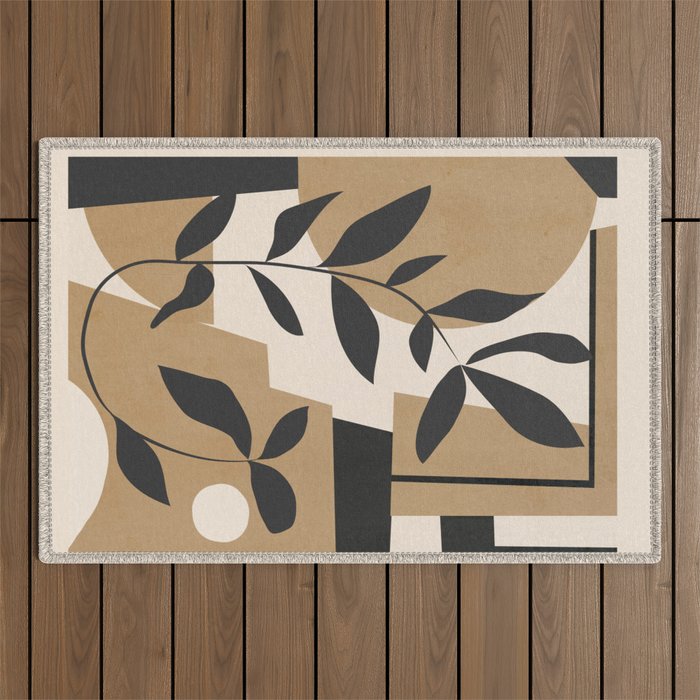 Abstract Foliage 1 Outdoor Rug Gallery Image 1