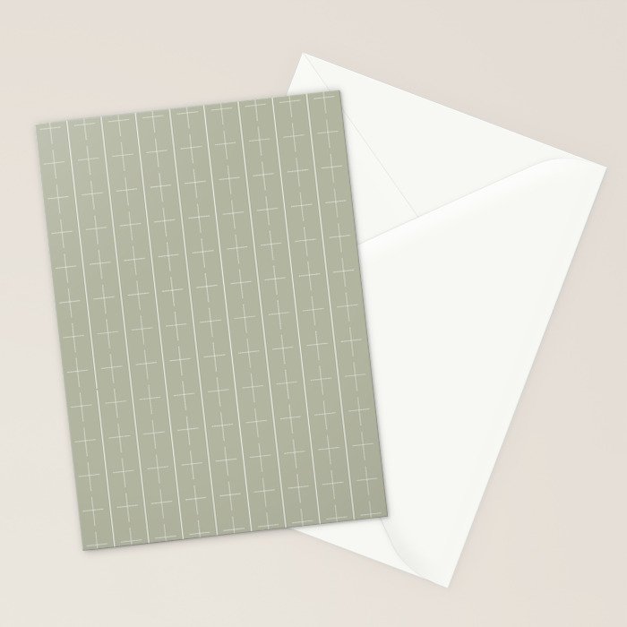 | + | + | Linen Sage Stationery Card Gallery Image 2