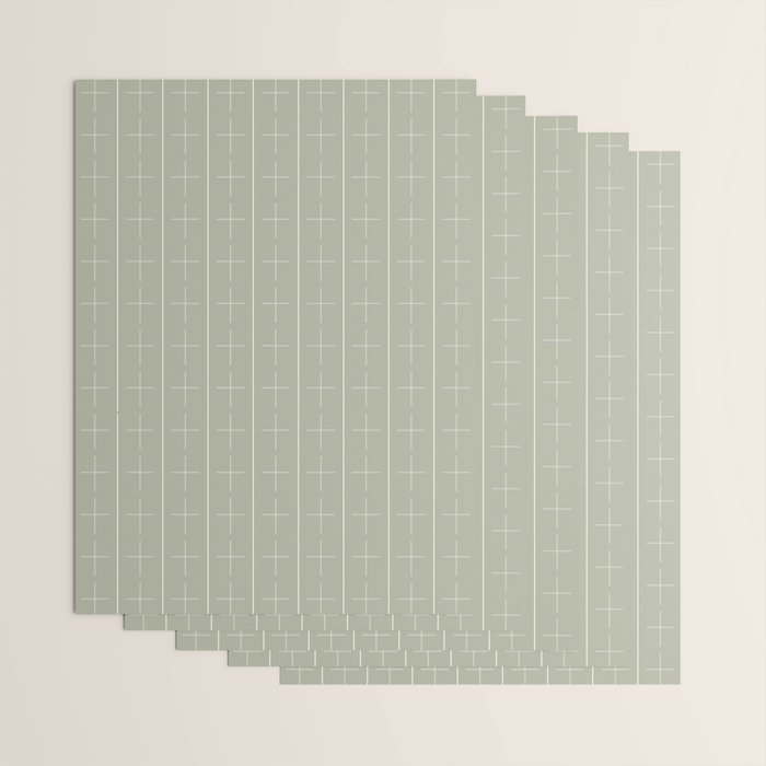 | + | + | Linen Sage Wrapping Paper Gallery Image 3