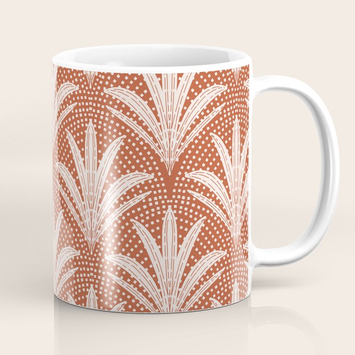 Boho Rustic Palm Radiance Terracotta Coffee Mug Gallery Image 1