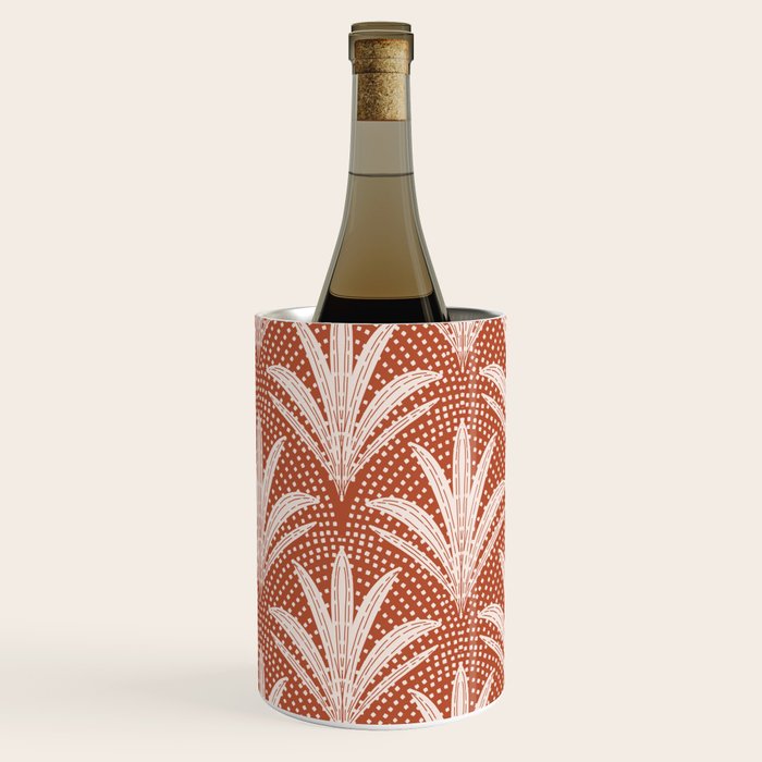 Boho Rustic Palm Radiance Terracotta Wine Chiller Gallery Image 2