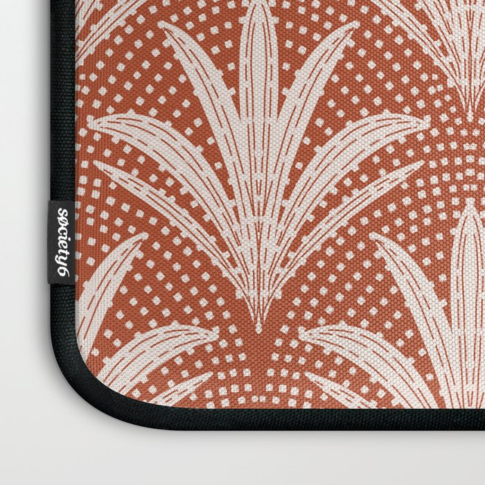 Boho Rustic Palm Radiance Terracotta Laptop Sleeve Gallery Image 3