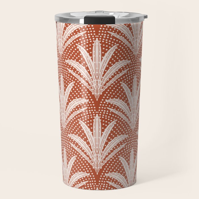 Boho Rustic Palm Radiance Terracotta Travel Mug Gallery Image 1