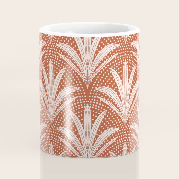 Boho Rustic Palm Radiance Terracotta Coffee Mug Gallery Image 4