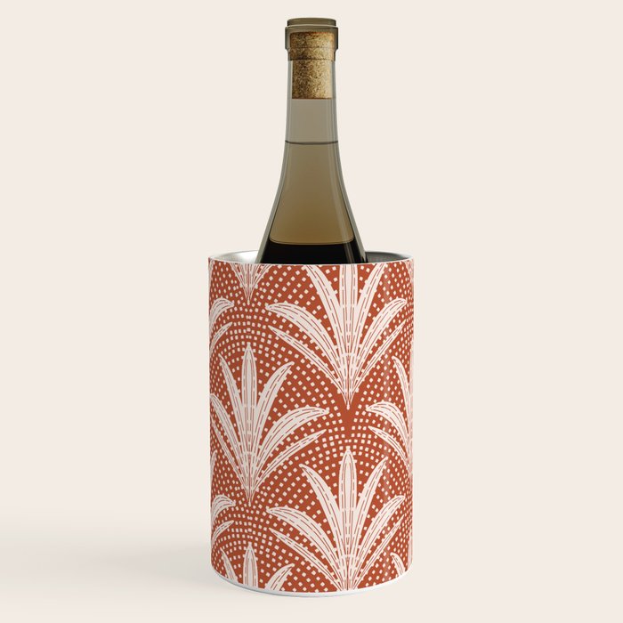 Boho Rustic Palm Radiance Terracotta Wine Chiller Gallery Image 3