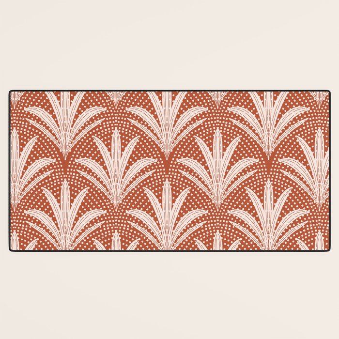 Boho Rustic Palm Radiance Terracotta Desk Mat Gallery Image 3