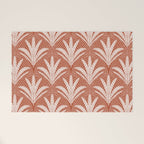 Boho Rustic Palm Radiance Terracotta Welcome Mat Gallery Image 1