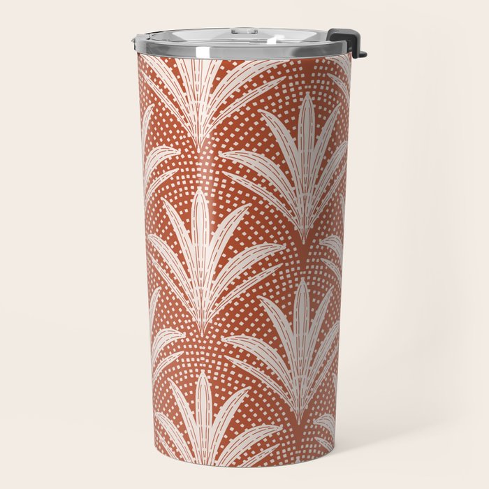 Boho Rustic Palm Radiance Terracotta Travel Mug Gallery Image 2