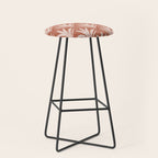 Boho Rustic Palm Radiance Terracotta Stool Gallery Image 1