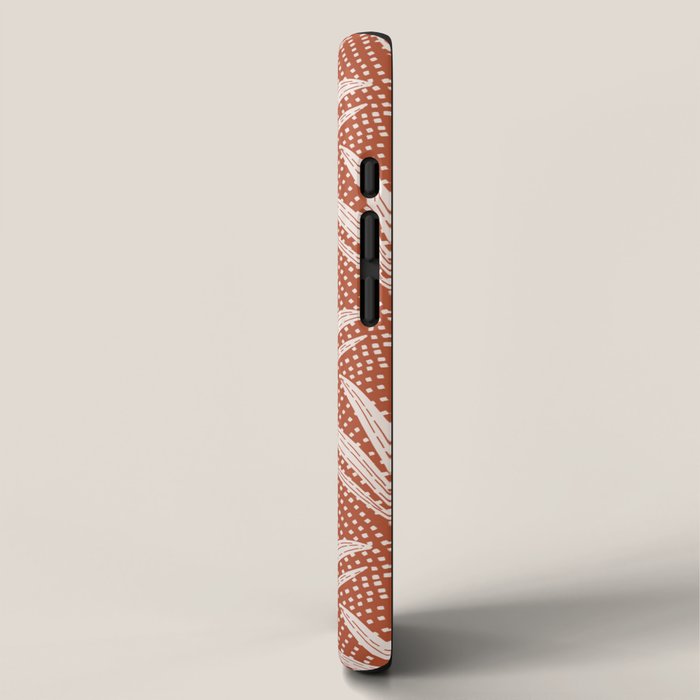 Boho Rustic Palm Radiance Terracotta iPhone Case Gallery Image 2
