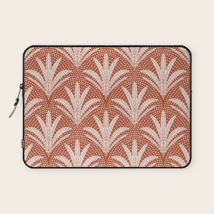Boho Rustic Palm Radiance Terracotta Laptop Sleeve Gallery Image 1