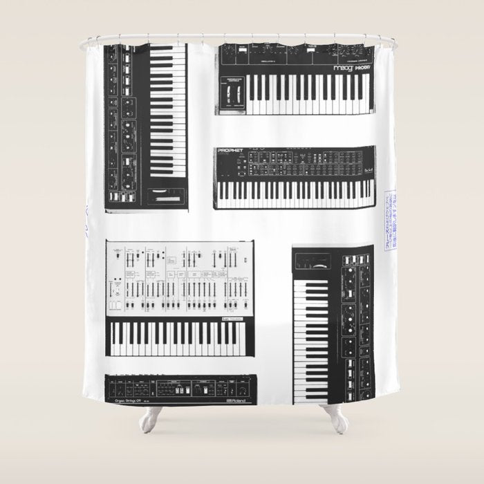 Collection : Synthetizers Shower Curtain Gallery Image 1