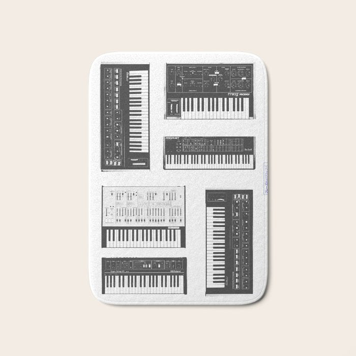 Collection : Synthetizers Bath Mat Gallery Image 1