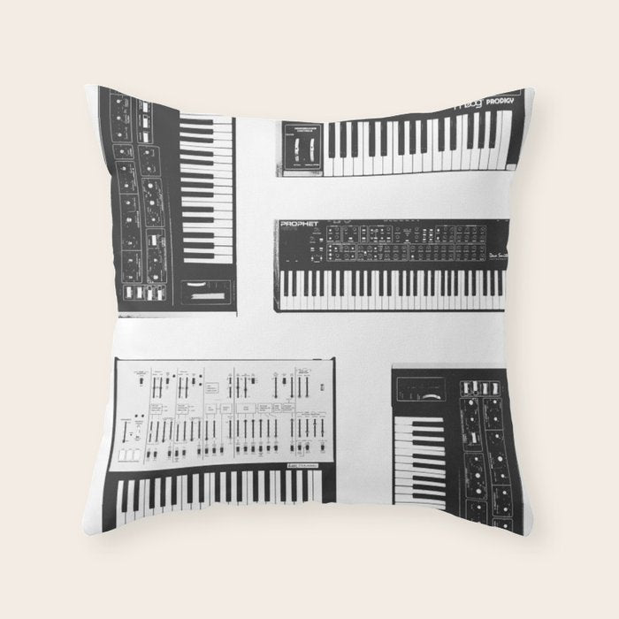 Collection : Synthetizers Throw Pillow Gallery Image 6