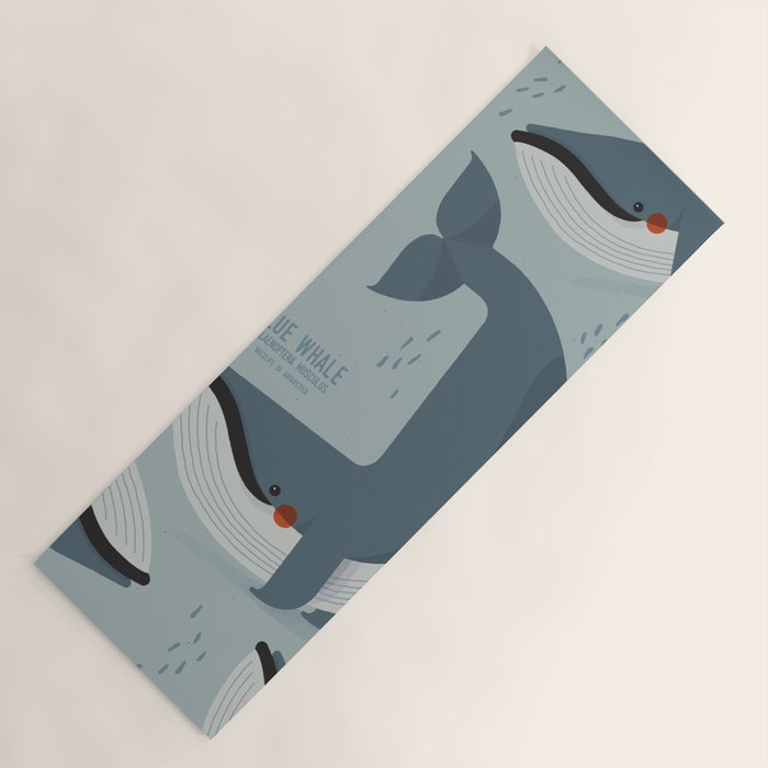 Blue Whale, Wildlife of Antarctica Yoga Mat Gallery Image 1