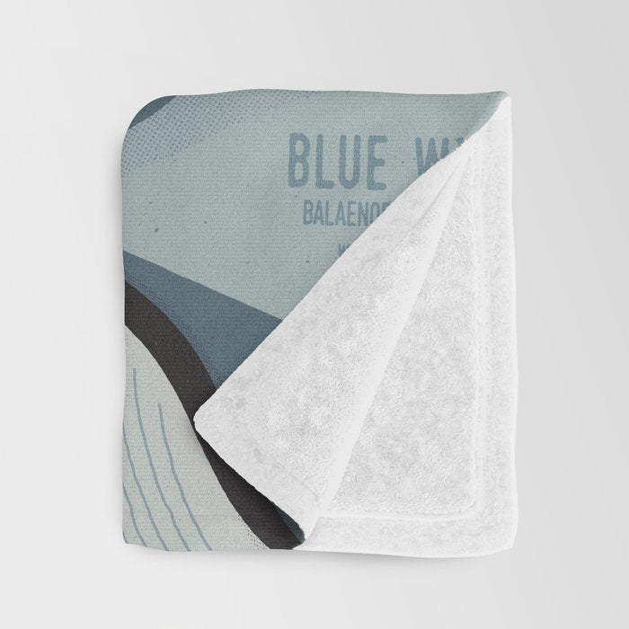 Blue Whale, Wildlife of Antarctica Throw Blanket Gallery Image 3