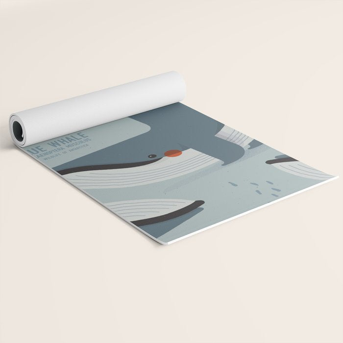 Blue Whale, Wildlife of Antarctica Yoga Mat Gallery Image 2