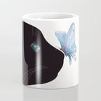 Cat and Butterfly Coffee Mug Gallery Image 4