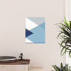 Geometrics - blues & concrete Poster Gallery Image 2