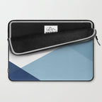 Geometrics - blues & concrete Laptop Sleeve Gallery Image 2