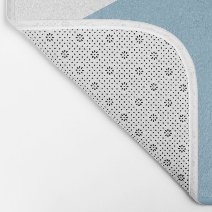 Geometrics - blues & concrete Bath Mat Gallery Image 2