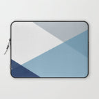 Geometrics - blues & concrete Laptop Sleeve Gallery Image 1