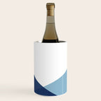 Geometrics - blues & concrete Wine Chiller Gallery Image 2